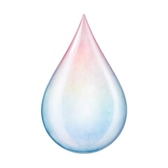 delicate droplet reflects beauty of world and environment on serene day, capturing moment of tranquility