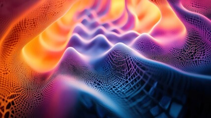 A mesmerizing fractal pattern with recursive geometric designs in vibrant colors, hinting at the infinite complexity of nature.