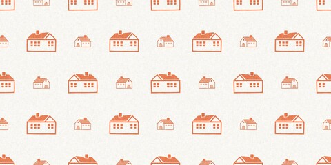 Peach fuzz botanical leaf foliage texture border two tone linen fabric effect. Soft fresh modern woodland cottagecore design, banner and on trend repeat tile ribbon. 