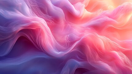Obraz premium Soft and serene pink fabric waves high resolution background