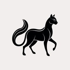 Dog Illustration on White Background – High-Quality Vector Art