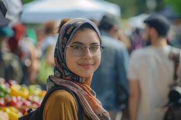 Fototapeta premium Community gathering showcasing diverse traditions and celebrating unity among cultures