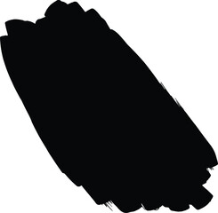 Abstract Black Brush Stroke, Artistic Ink Stroke Vector