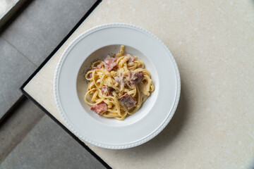 Italian food style chef restaurant sunny day pasta