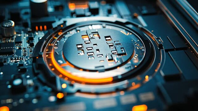 Abstract rendering of a futuristic central processing unit showcasing advanced technology