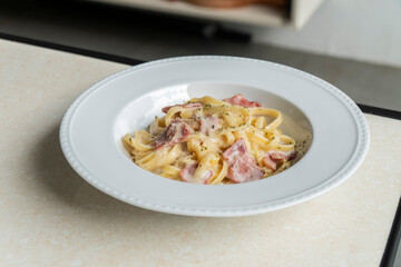 Italian food style chef restaurant sunny day pasta