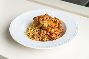 Italian food style chef restaurant sunny day pasta