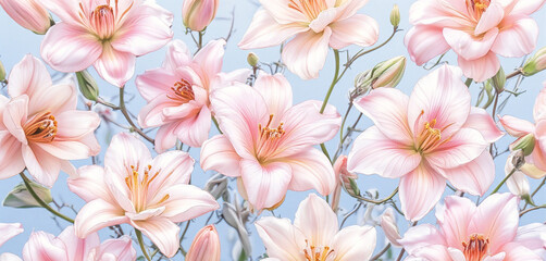 pink flowers background