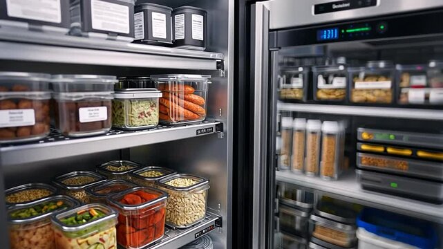 Refrigerator with Items Inside Generative AI