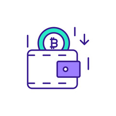 Receive Crypto Icon for Asset Incoming.