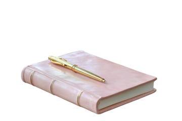 Dusty Rose Journal with Gold Pen