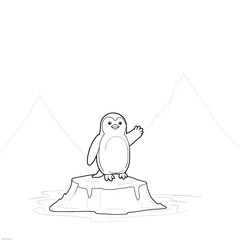 The smooth, bold outlines and minimalist design ensure an easy and enjoyable coloring session, making this illustration perfect for beginner colorists and detailed artists alike. 