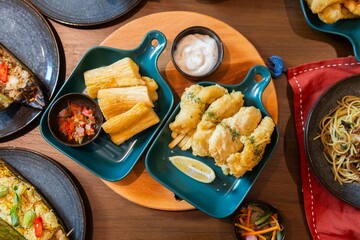 Indonesian snack traditional asian food restaurant