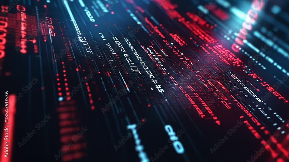 Poster connecting dots and lines in an abstract technology background generative ai
