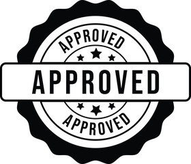 Approved stamp sign. Stamp with the words premium approved. Modern stamp isolated. Stamp sign vector.