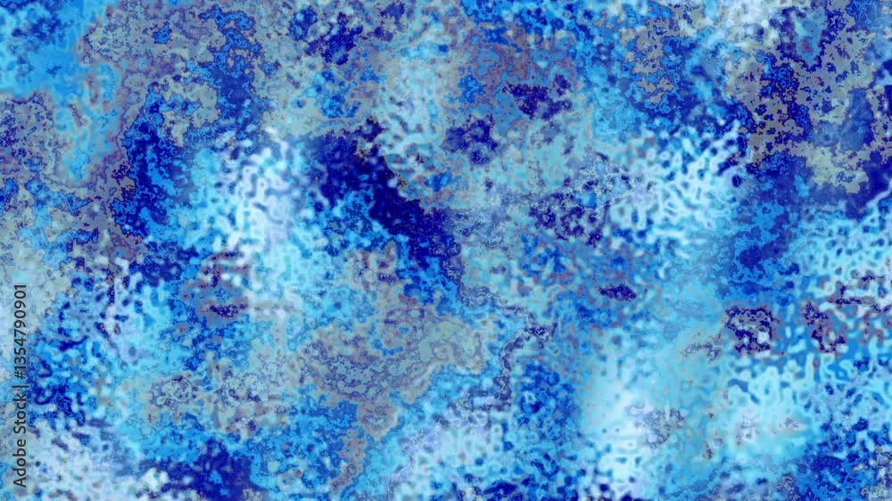 Poster Blue and black grunge looping texture abstract animated background. Loop background