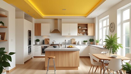 modern kitchen in modern house