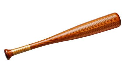  wooden baseball bat isolated on white background