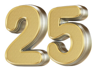 3D Golden Number 25