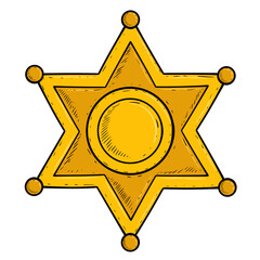 gold star badge