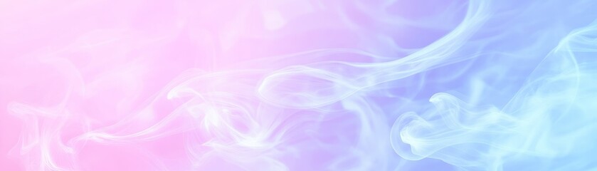 Naklejka premium Soft flowing wispy smoke elements with colorful pastel gradients backgrounds