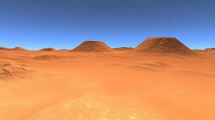 Fototapeta premium Martian Desert Landscape