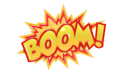Boom! and transparent background.