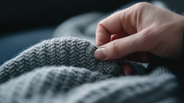 Hand Stitching a Blanket Inspired by Digital Addiction