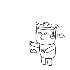 drawing robot cartoon character design 