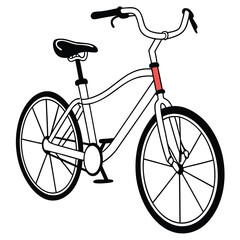 vintage bicycle vector illustration