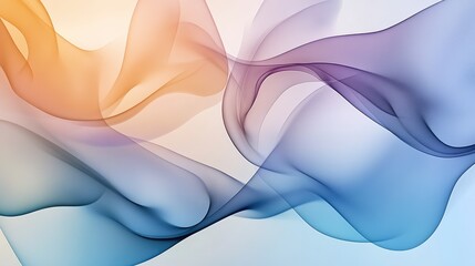 Fototapeta premium Fluid and vibrant gradient background, mixed with gentle smoke, creating a beautiful space for your custom text or logo.