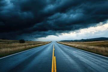 Fototapeta premium Stormy Road Ahead