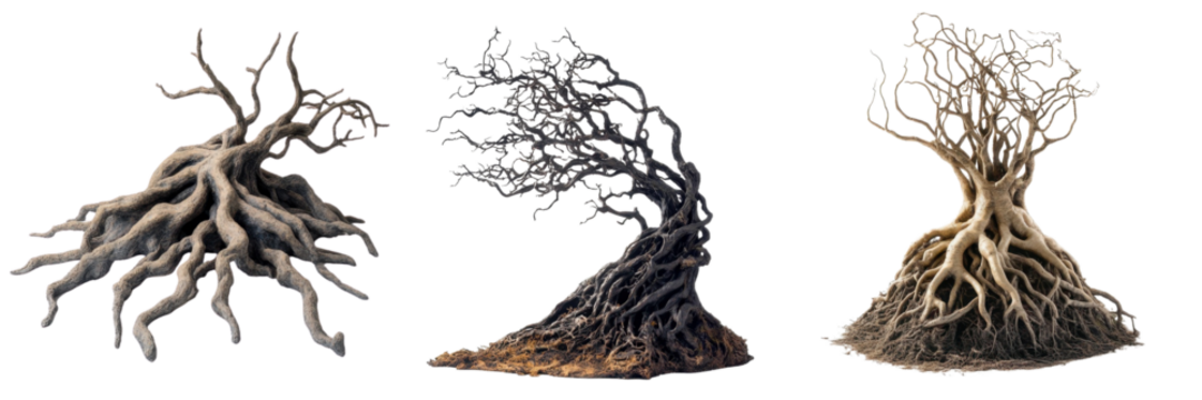 set of a energy of roots bursting isolated a transform background.