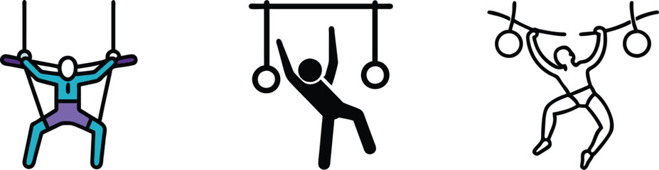 Gymnastics Rings Exercises Strength, Fitness, Training, Workout, Athlete