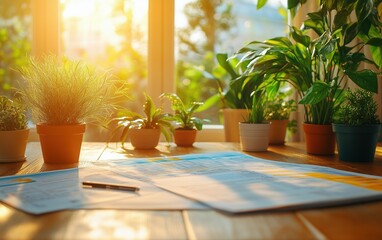 45-Degree High Angle shot of a lead inspection report open on a wooden table with annotations and highlighted sections, inviting and informative, angled overhead lighting, document analysis,