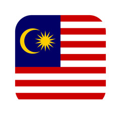 Malaysia flag rounded square icon