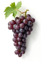 Fototapeta premium red grapes isolated on white