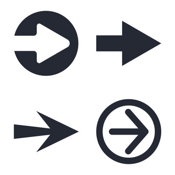 Set of arrows icon logo vector illustration. arrows pack symbol template for graphic and web design collection