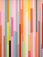 Illustration g&eacute;om&eacute;trique ray&eacute;e, couleurs pop, lignes artistiques color&eacute;es