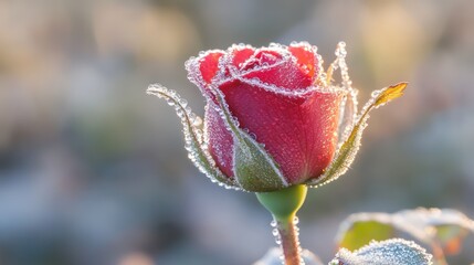 Fototapeta premium Closeup Pink Rosebud