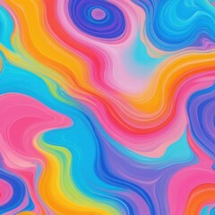 Dynamic Abstract with Flowing Forms