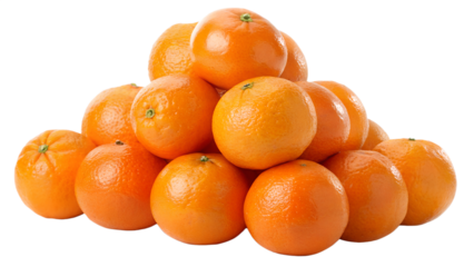 tangerines isolated on white background