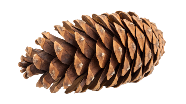 pine cones isolated on white