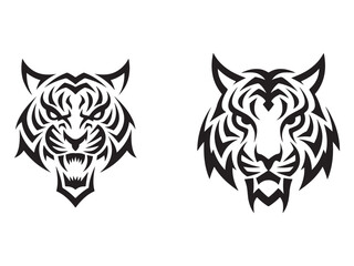 Fototapeta premium tiger head tattoo