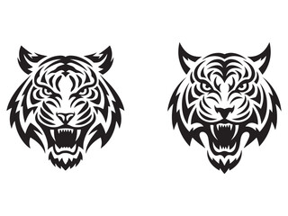 tiger head vector