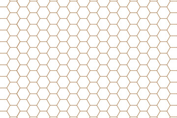 Naklejka premium Honeycomb vector icon. Hexagon bee pattern. Hive illustration. Honey sign.