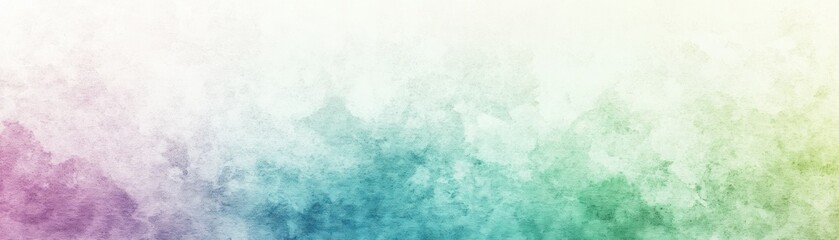 Fototapeta premium Abstract gradient background featuring colorful watercolor paint effects