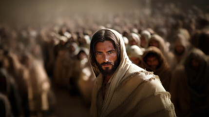 De la Biblia Jesús Cristo de Nazaret - obrazy, fototapety, plakaty