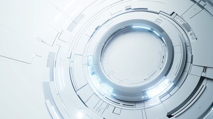 Obraz premium Abstract technological circle background for use in design