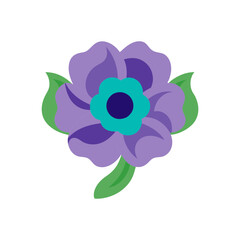 Anemone flower vector illustration
